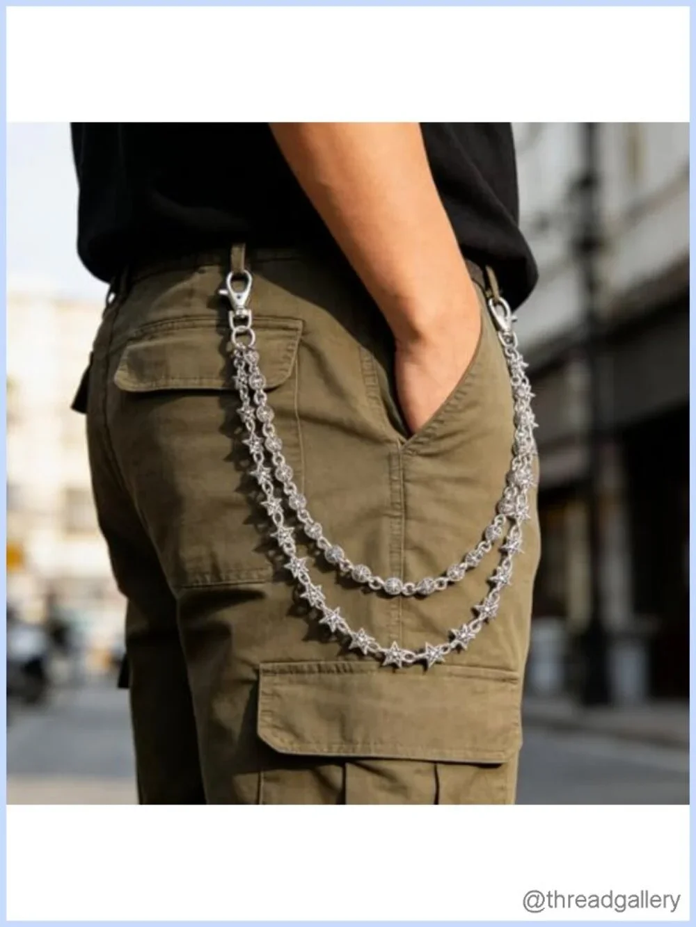Metal Waist Chain Hip Hop Punk Pants Chain Wallet Chain Unisex